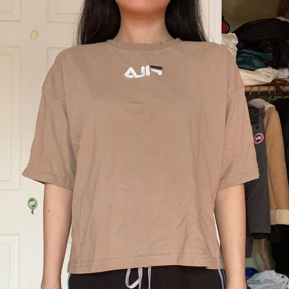 FILA Tan Oversized Tee